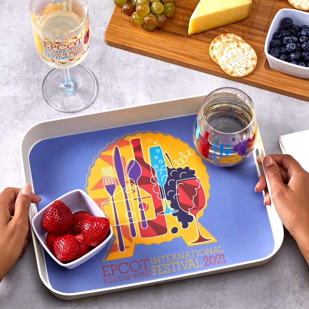 Epcot International Food & Wine Festival 2021 Cutting Board and Bowl Set