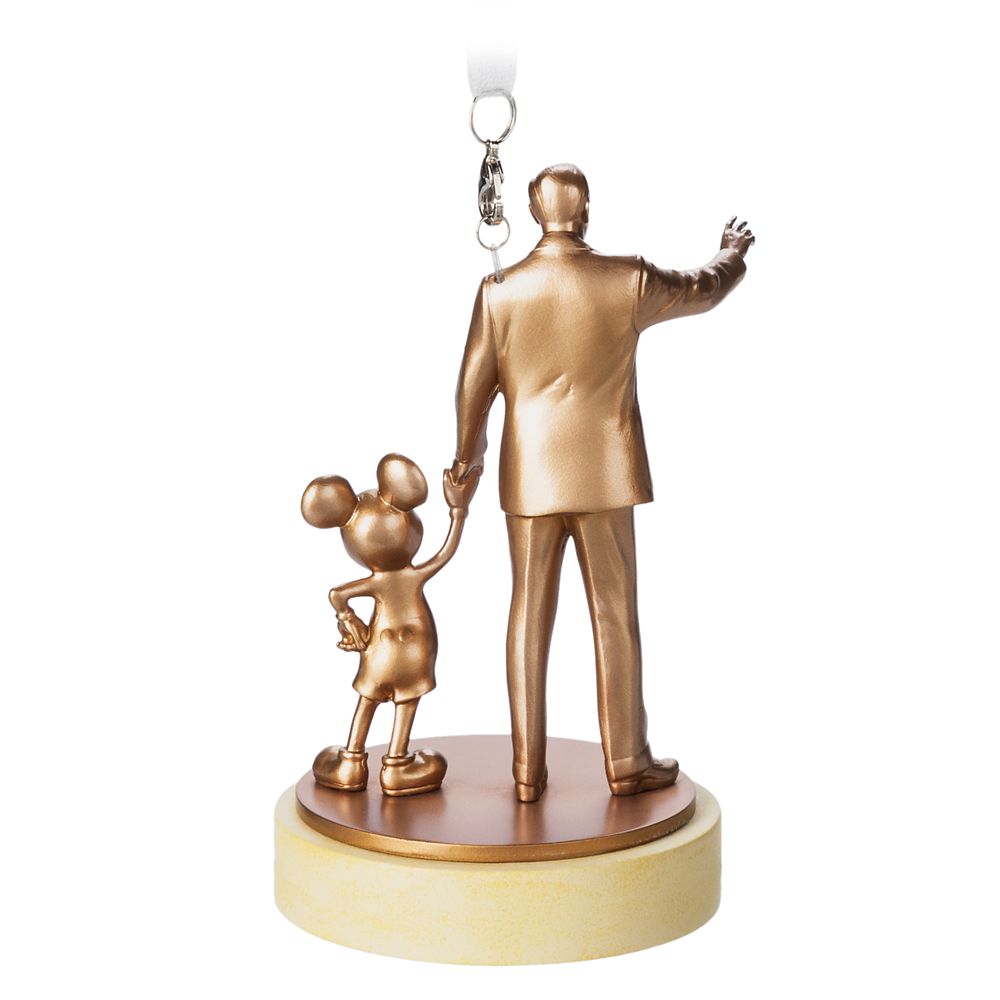 Walt Disney and Mickey Mouse ''Partners'' Figural Ornament – Walt Disney World 50th Anniversary