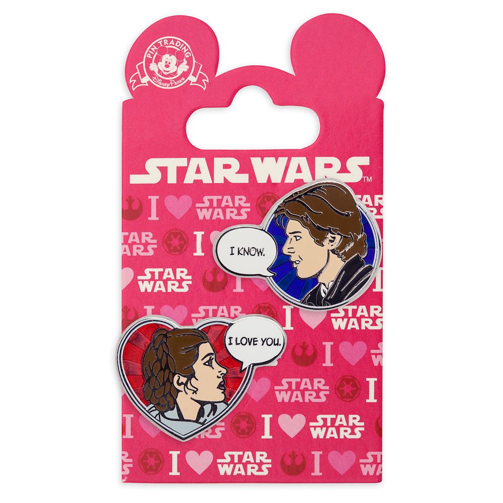 Han Solo and Princess Leia Pin Set – Star Wars