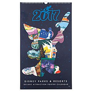 Disney Parks Attraction Poster Calendar - 2017