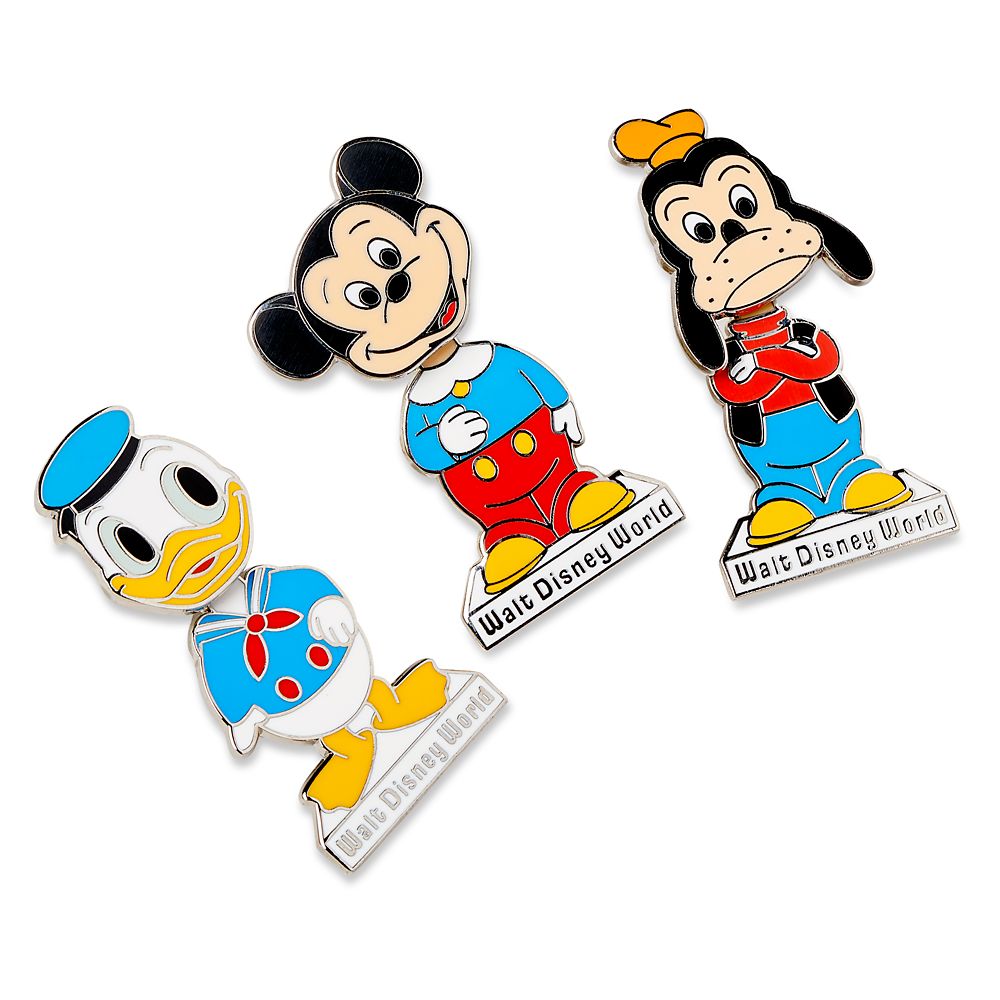 Mickey Mouse and Friends ”Bobble Head” Pin Set – Walt Disney World 50th Anniversary – Get It Here