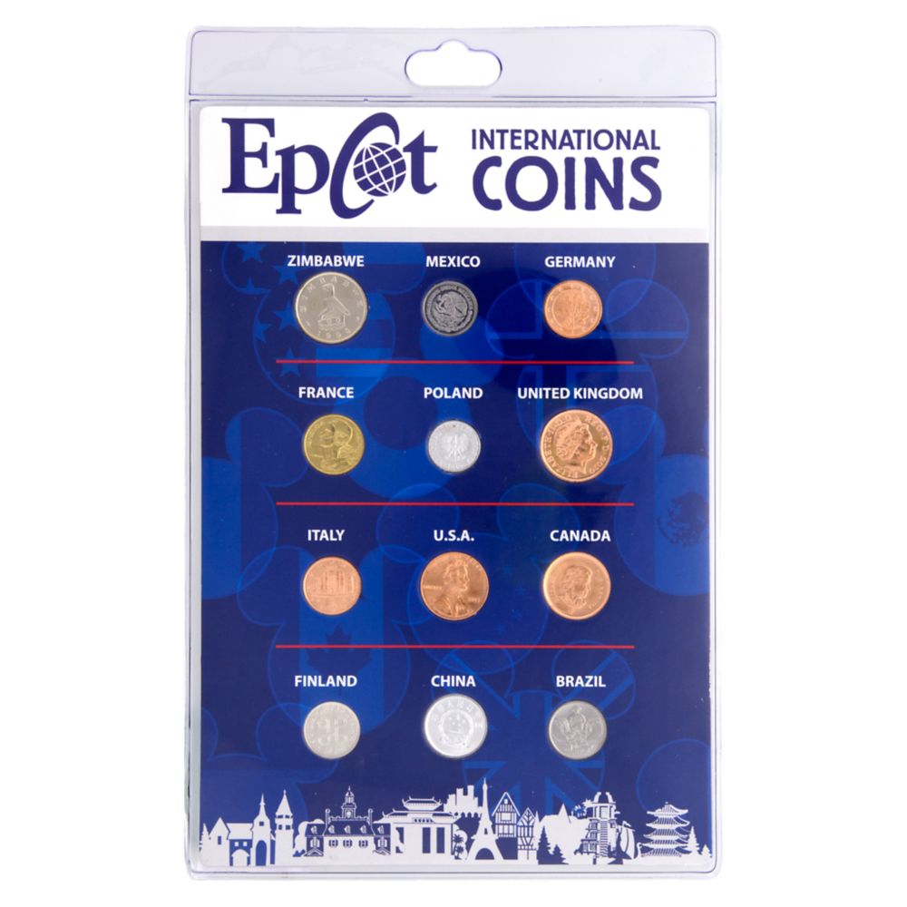 24 Unique Disney Gift Ideas featured by top US Disney blogger, Marcie and the Mouse Epcot International Coin Set Walt Disney World