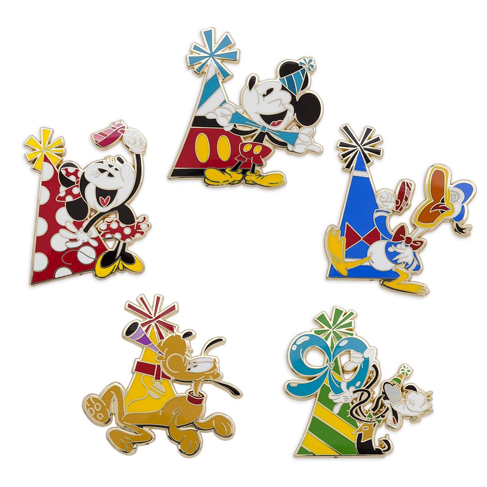 Disney Mickey Mouse 90 Years Minnie Mickey And Pluto Enamel Pin Badge Collectables Contemporary 5636