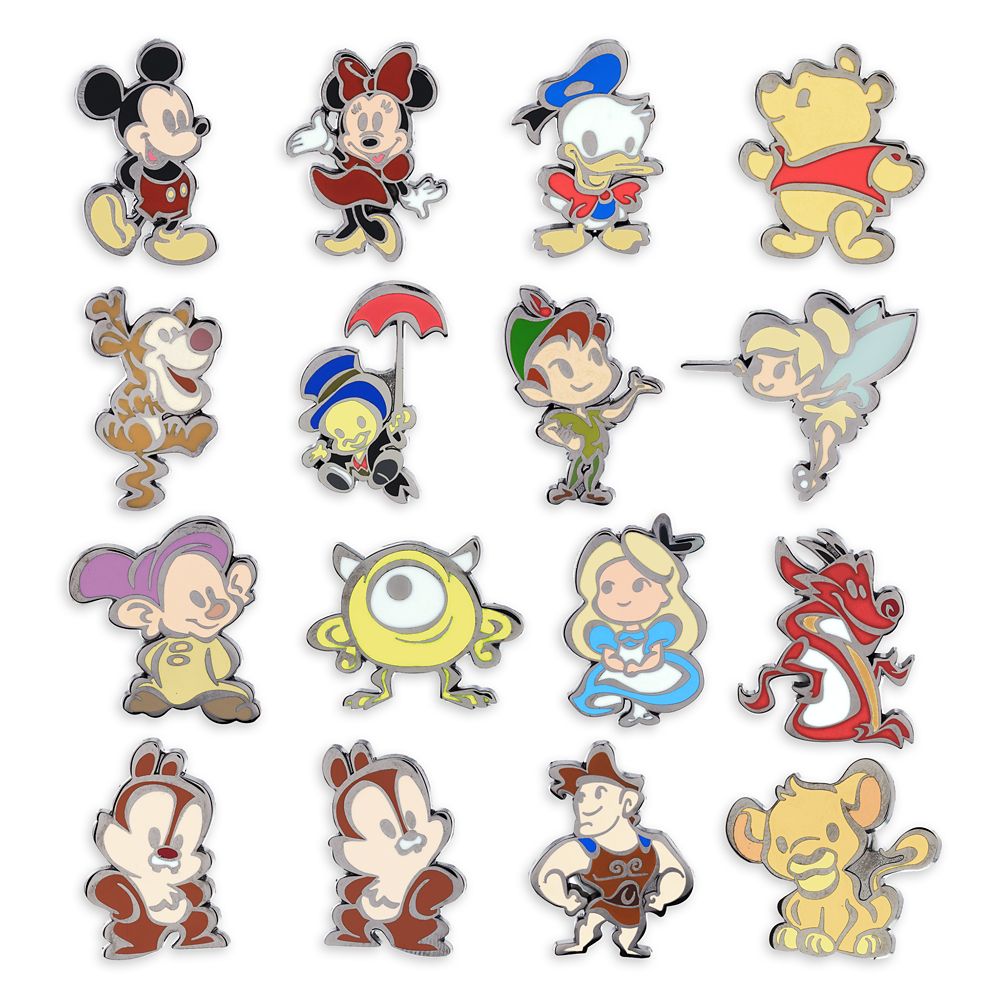 Disney Mystery Pin Set - Disney Parks Wishables - 5 Random