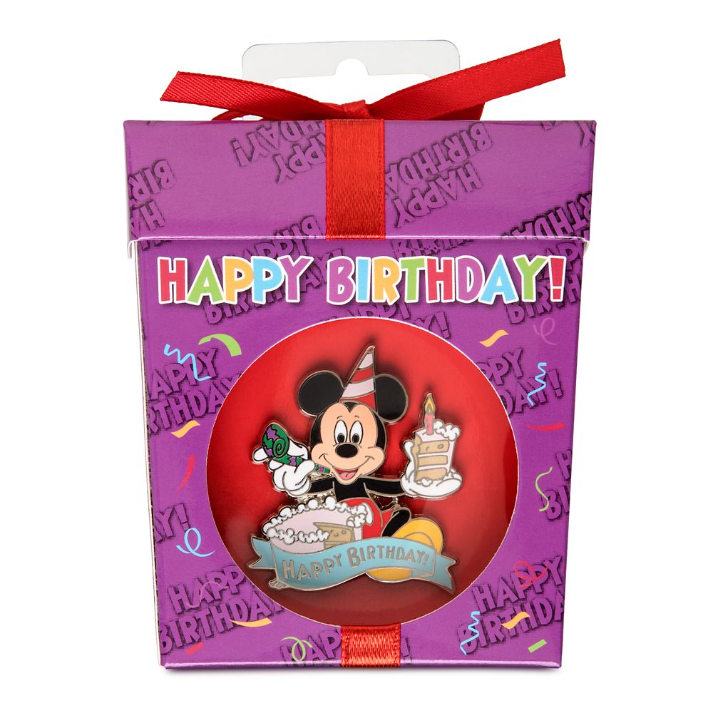 Mickey Mouse Happy Birthday Pin