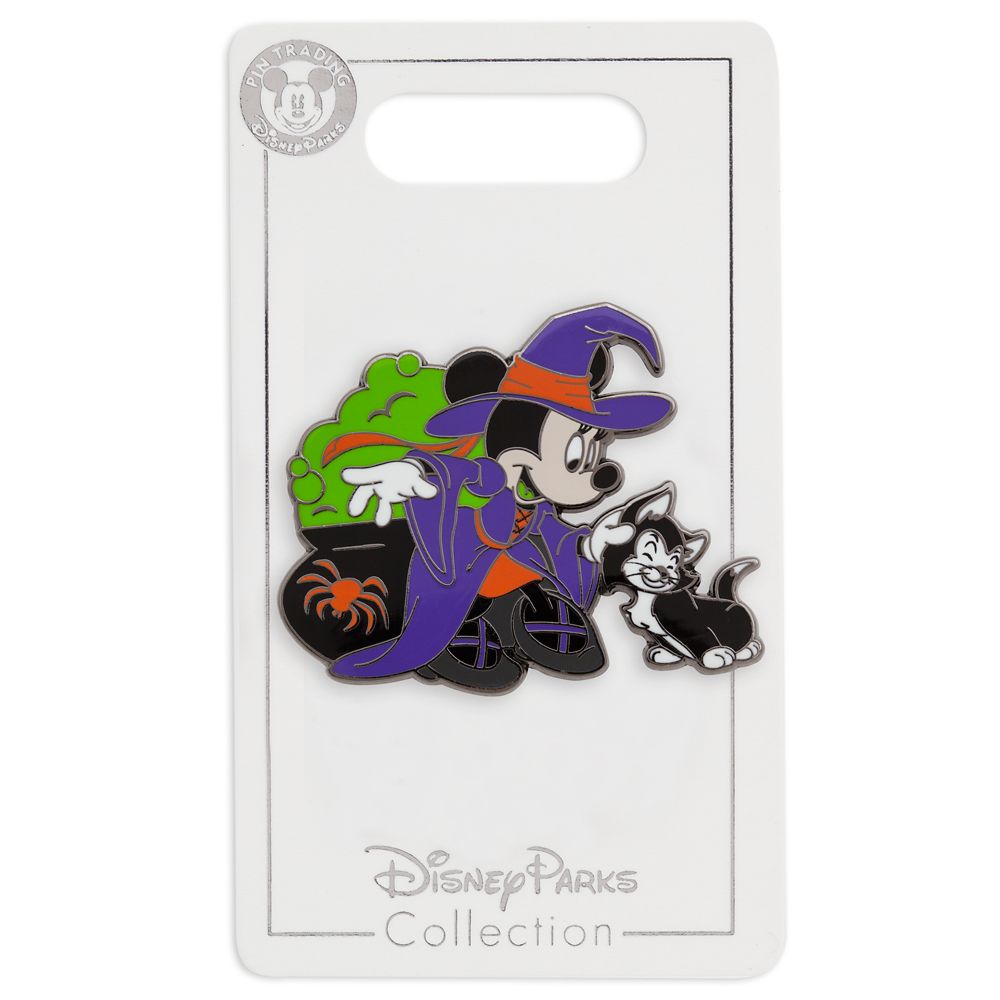 Minnie Mouse and Figaro Halloween Pin