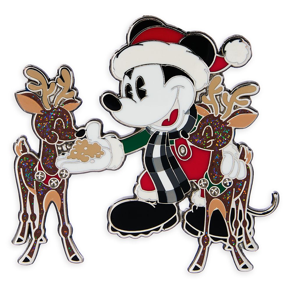 Mickey Mouse and Reindeer Holiday Pin