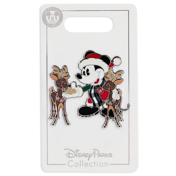 Mickey Mouse and Reindeer Holiday Pin