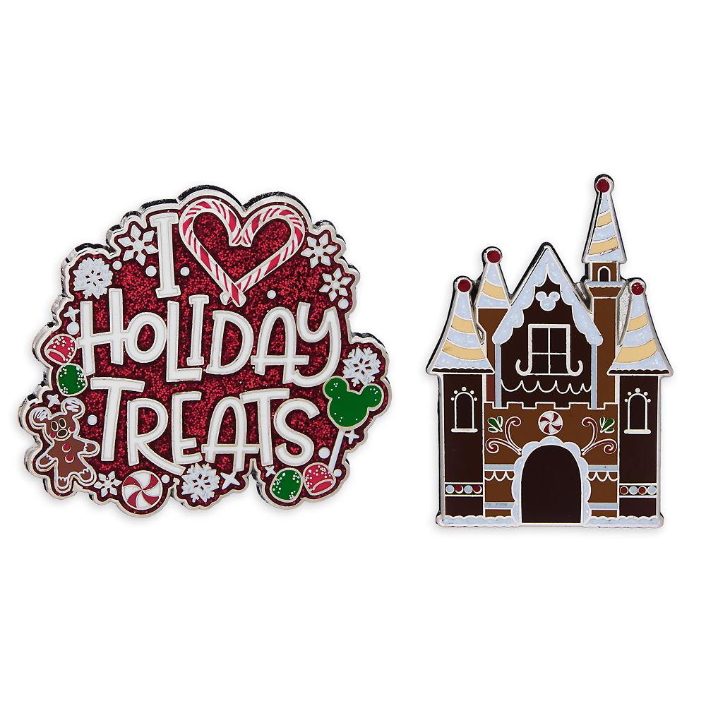 Disney Parks Holiday Treats Pin Set