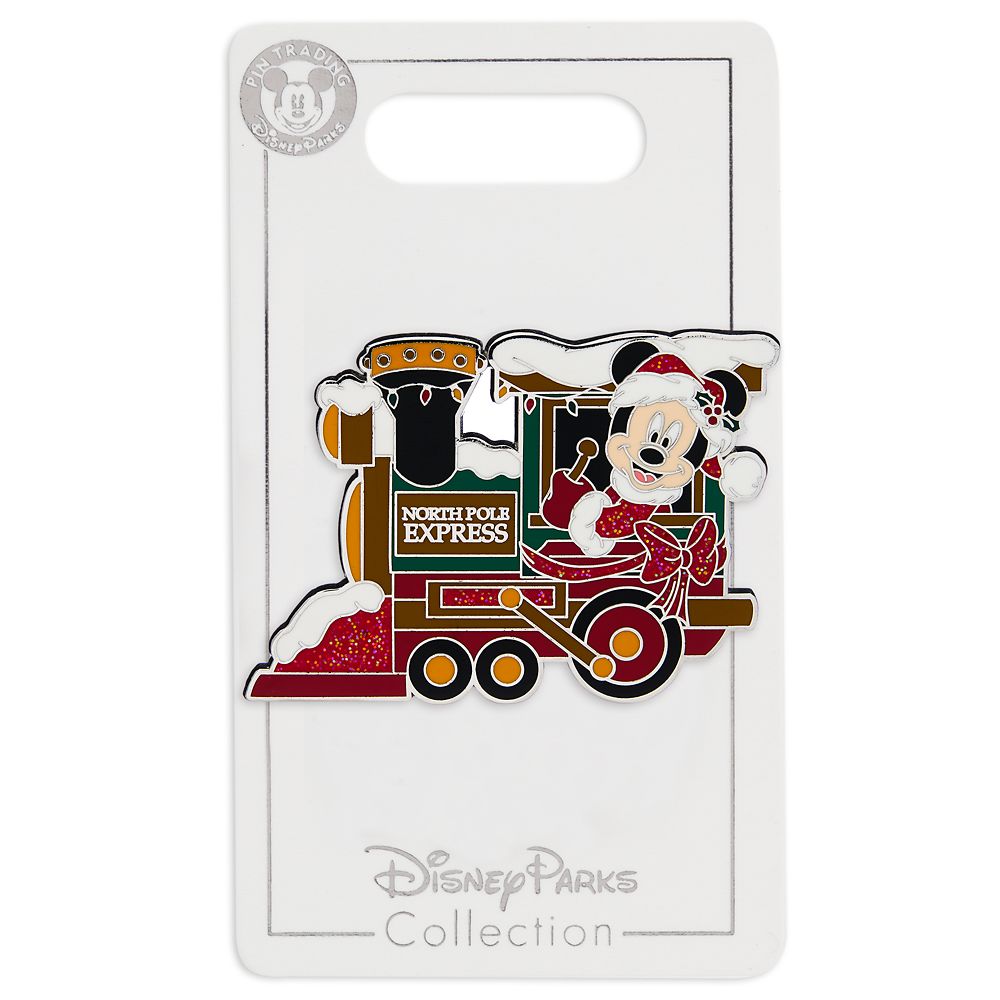 Santa Mickey Mouse Train Locomotive Pin