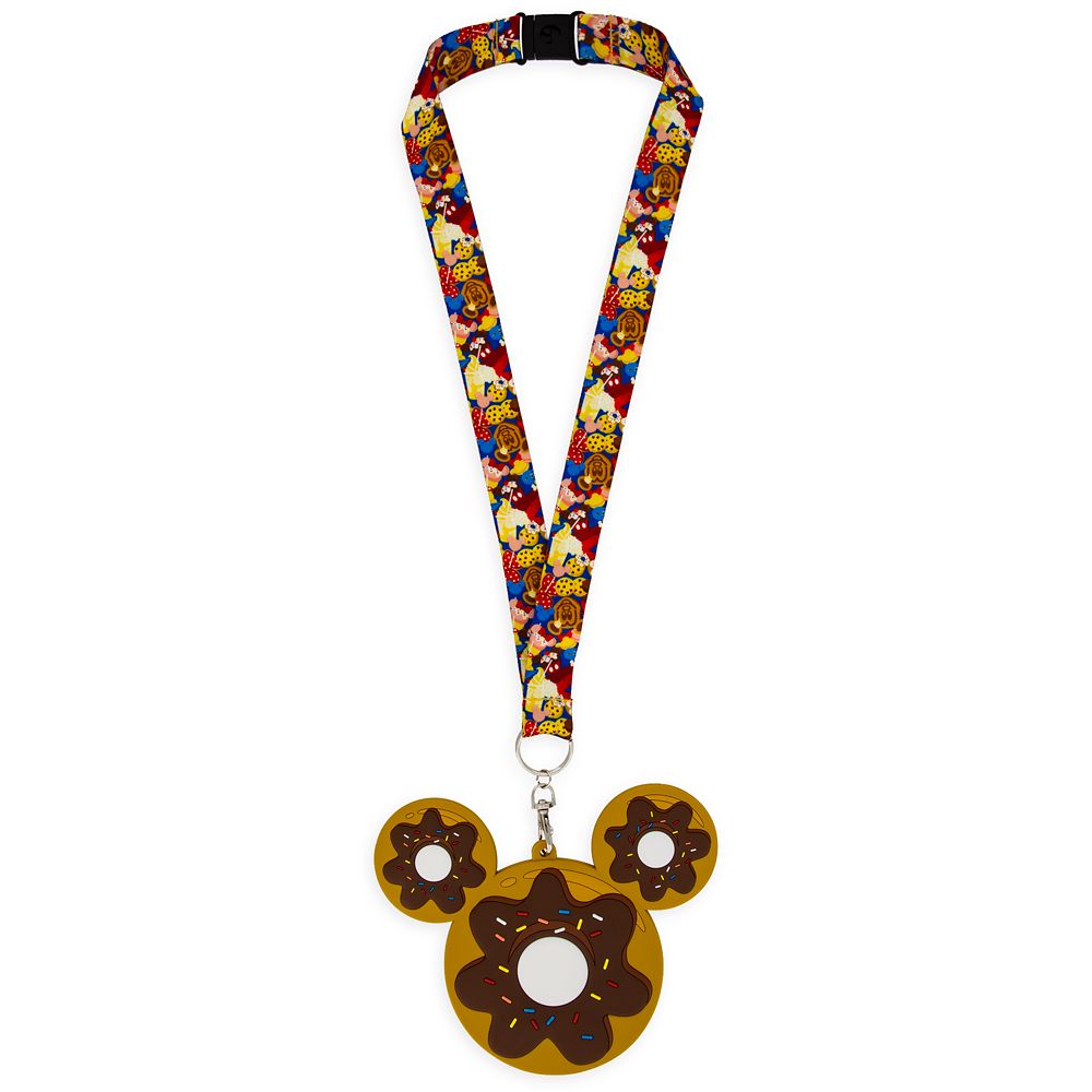 Mickey Mouse Donut ID Holder and Lanyard