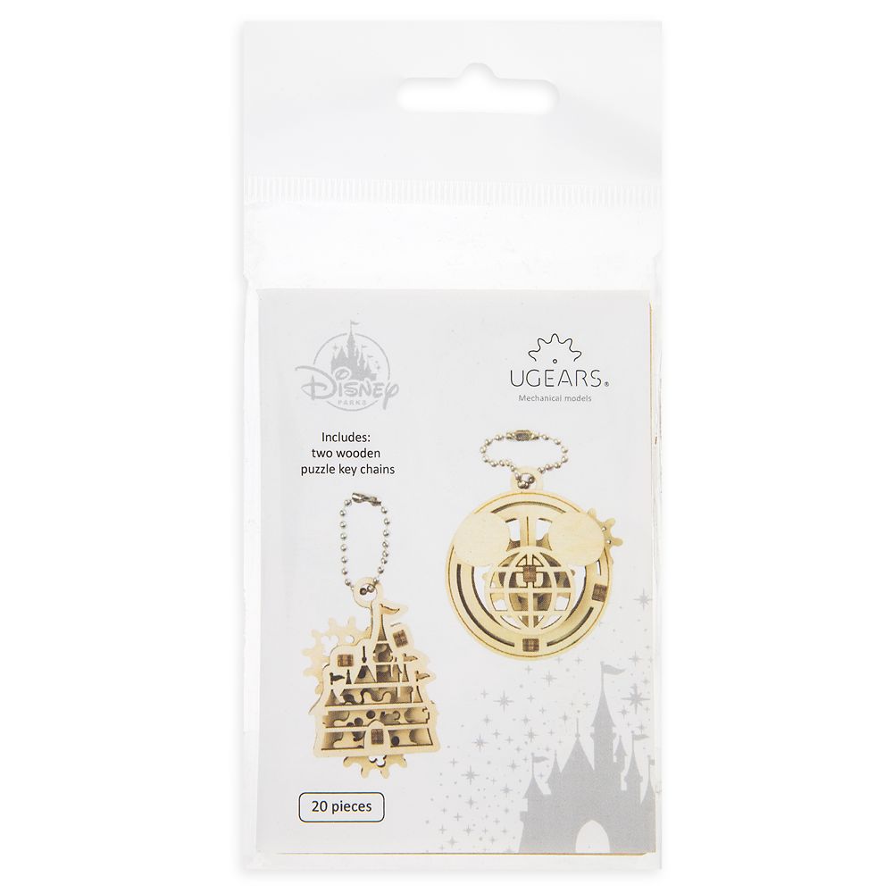 Disney Parks Wooden Puzzle Keychain Set by UGears