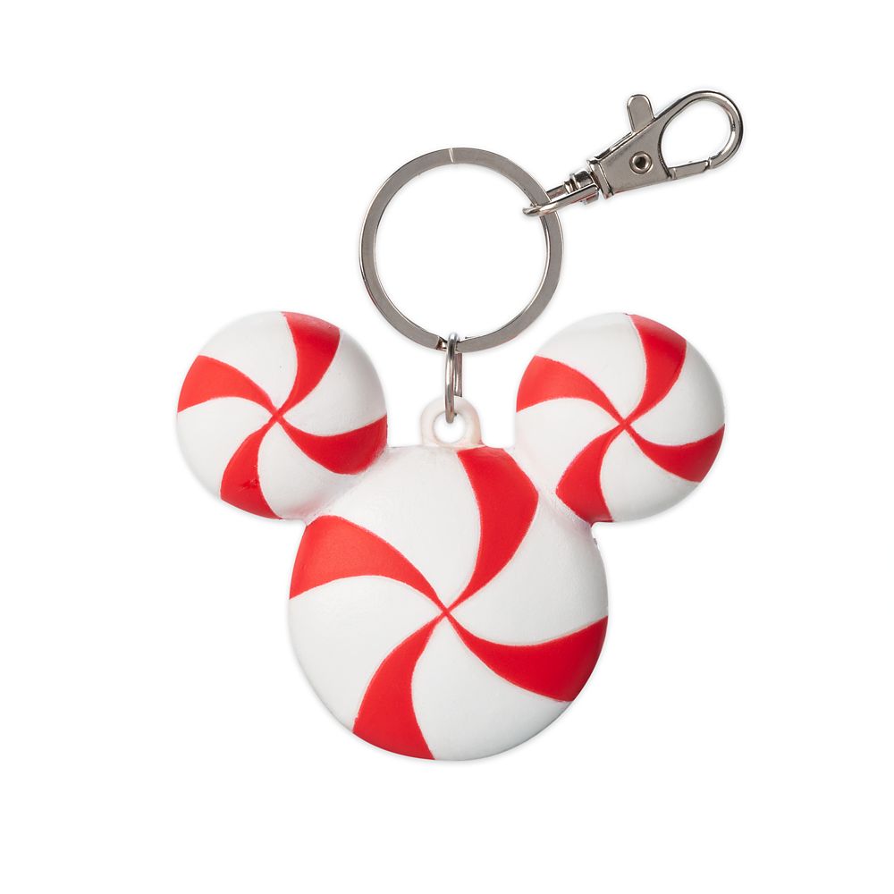 Mickey Mouse Icon Peppermint Holiday Keychain Shopdisney