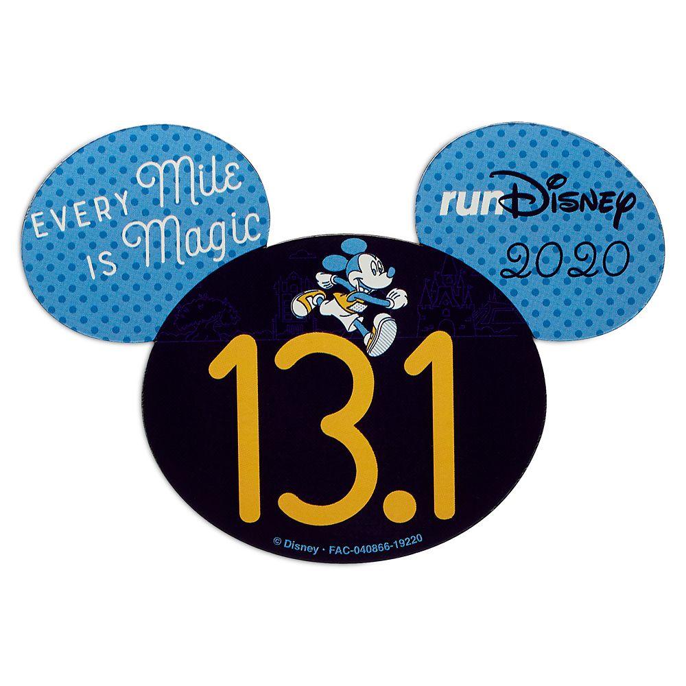 Mickey Mouse runDisney 2020 Magnet – 13.1