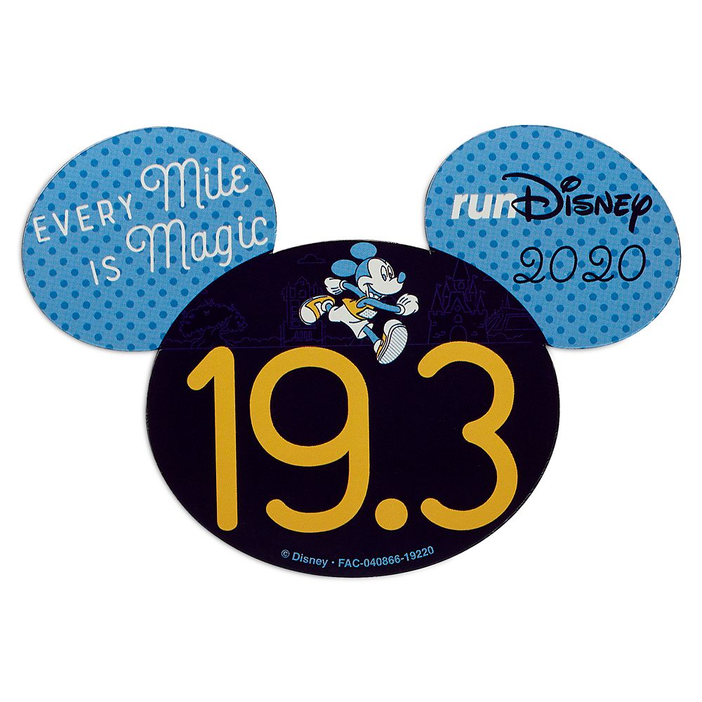 Mickey Mouse runDisney 2020 Magnet – 19.3