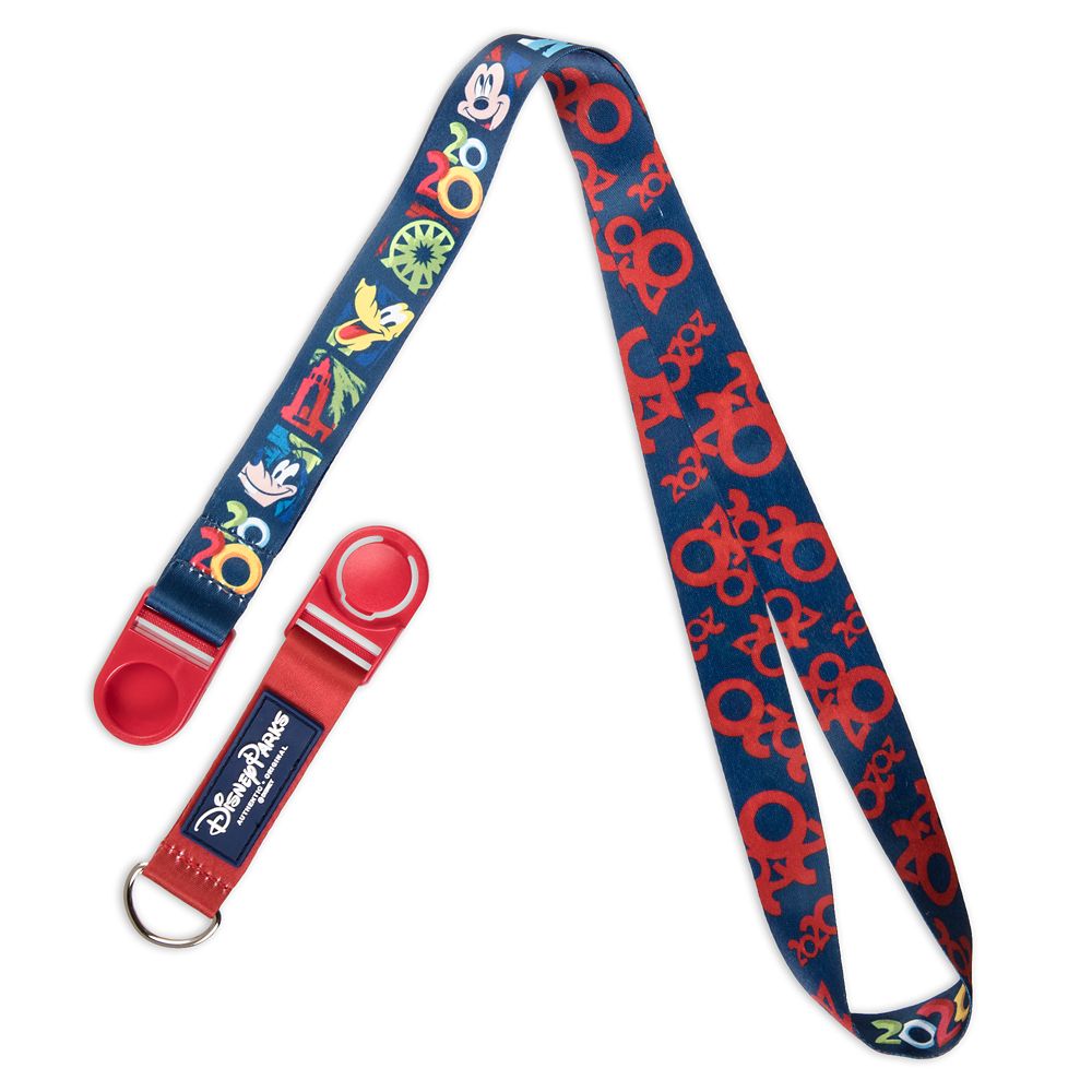 Mickey Mouse and Friends Pin Lanyard – Disneyland 2020