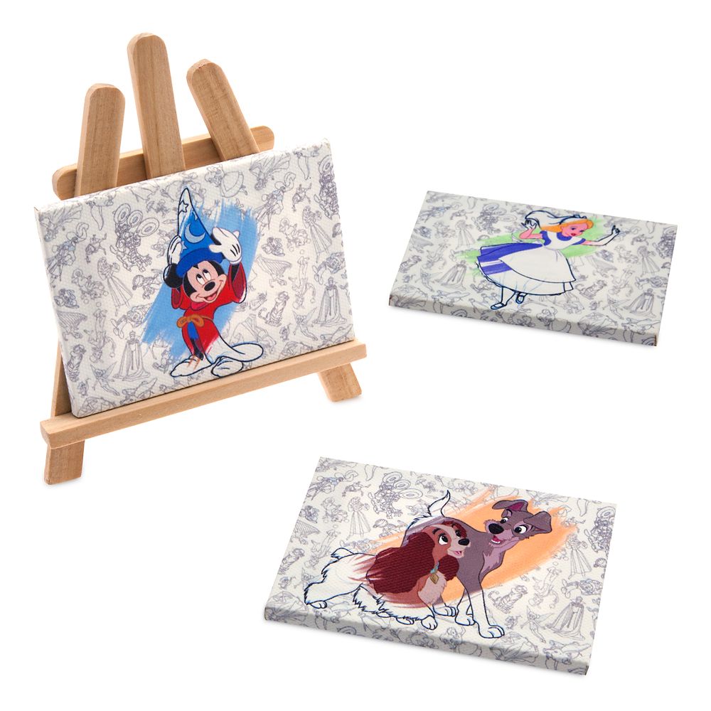 Disney Ink & Paint Canvas Magnetic Set with Display Easel