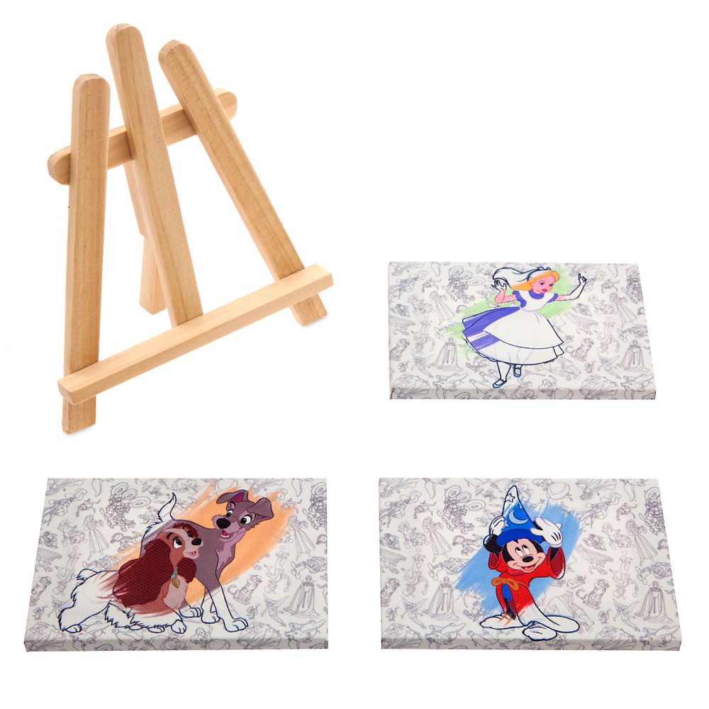 Disney Ink & Paint Canvas Magnetic Set with Display Easel