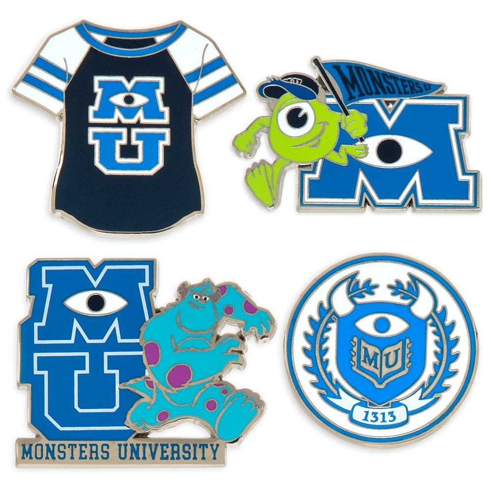 Monsters University Insignia Pin Set