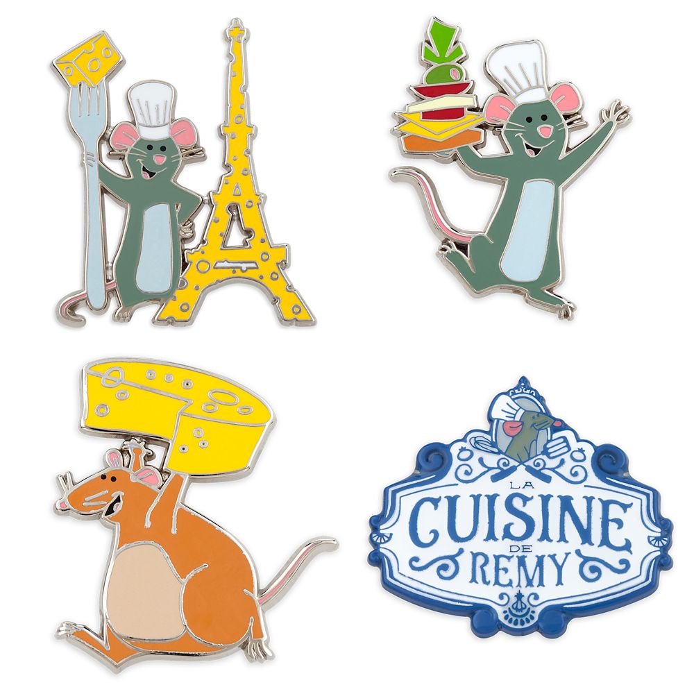 Remy’s Ratatouille Adventure Booster Pin Set is here now