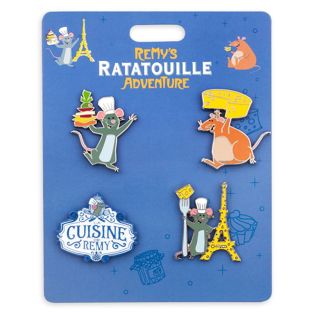 Remy's Ratatouille Adventure Booster Pin Set