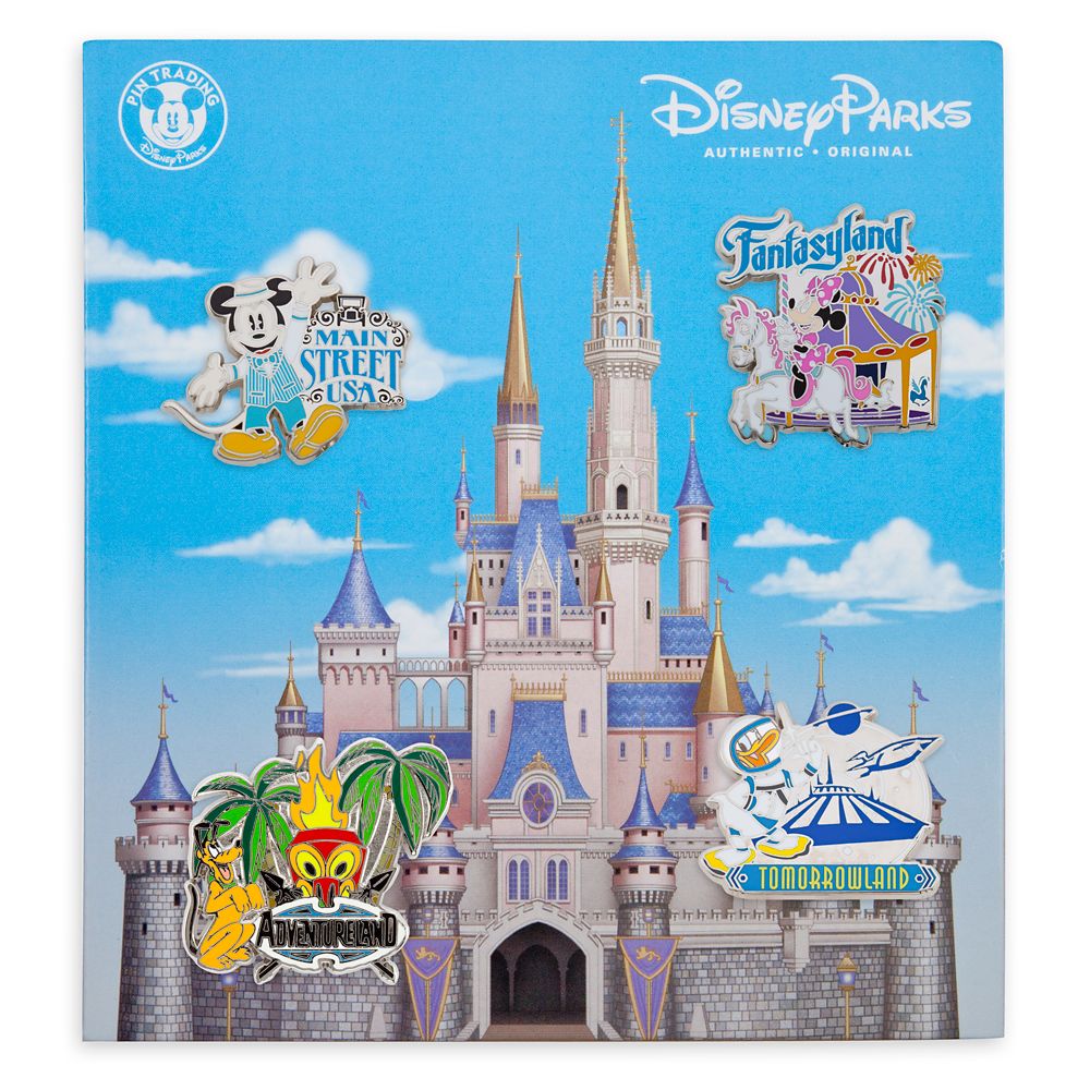 Mickey Mouse and Friends Four Lands Pin Set – Disney Parks