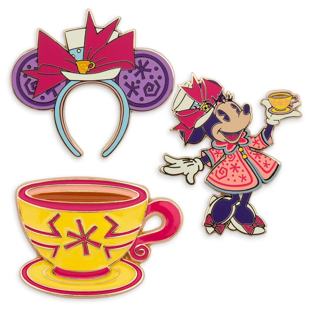 Minnie Mouse: The Main Attraction Pin Set – Mad Tea Party – Limited Release