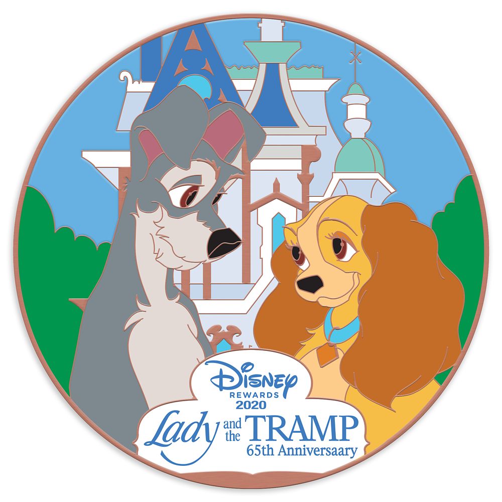 Lady and the Tramp 65th Anniversary Pin – Disney® Visa® Cardmember Exclusive 2020