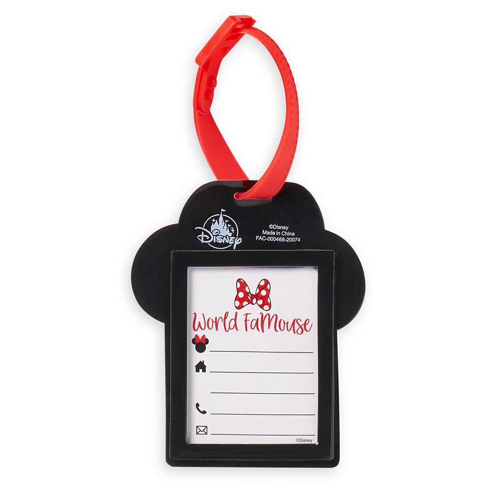 Minnie Mouse Bow Luggage Tag