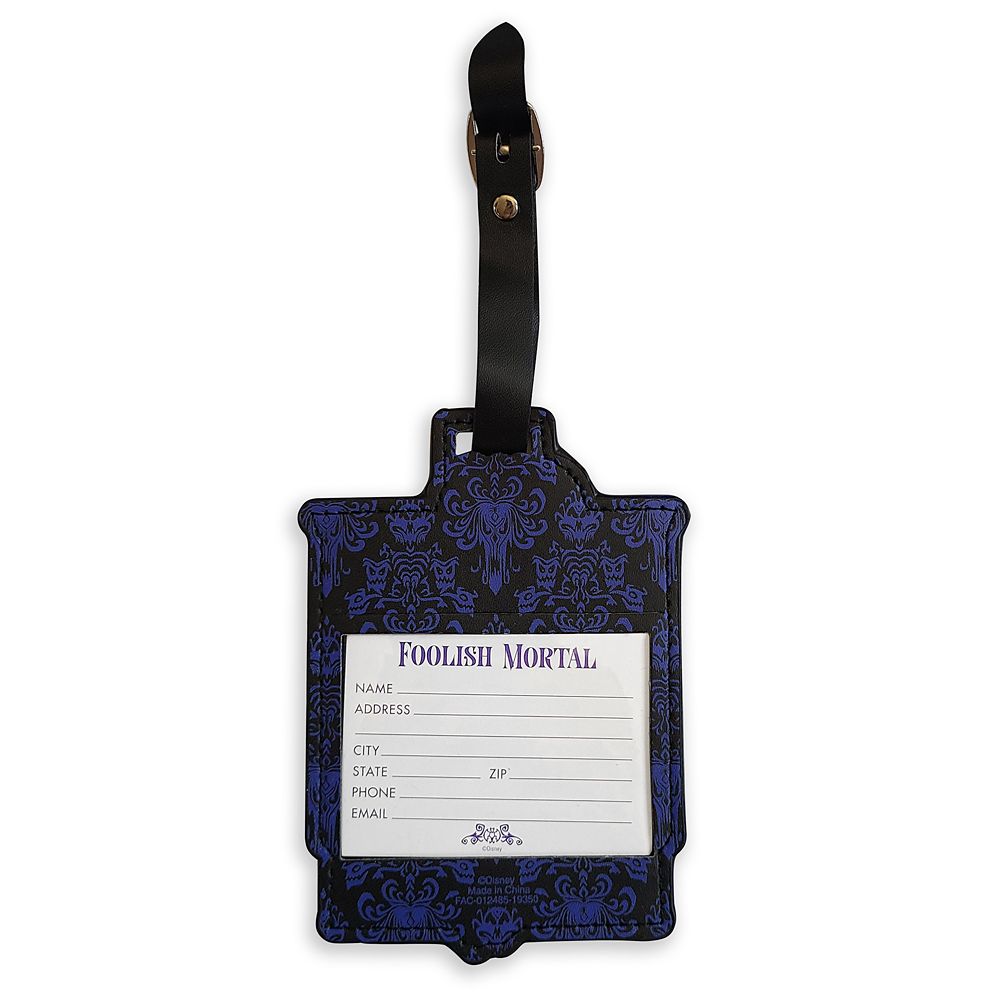 haunted mansion luggage tag