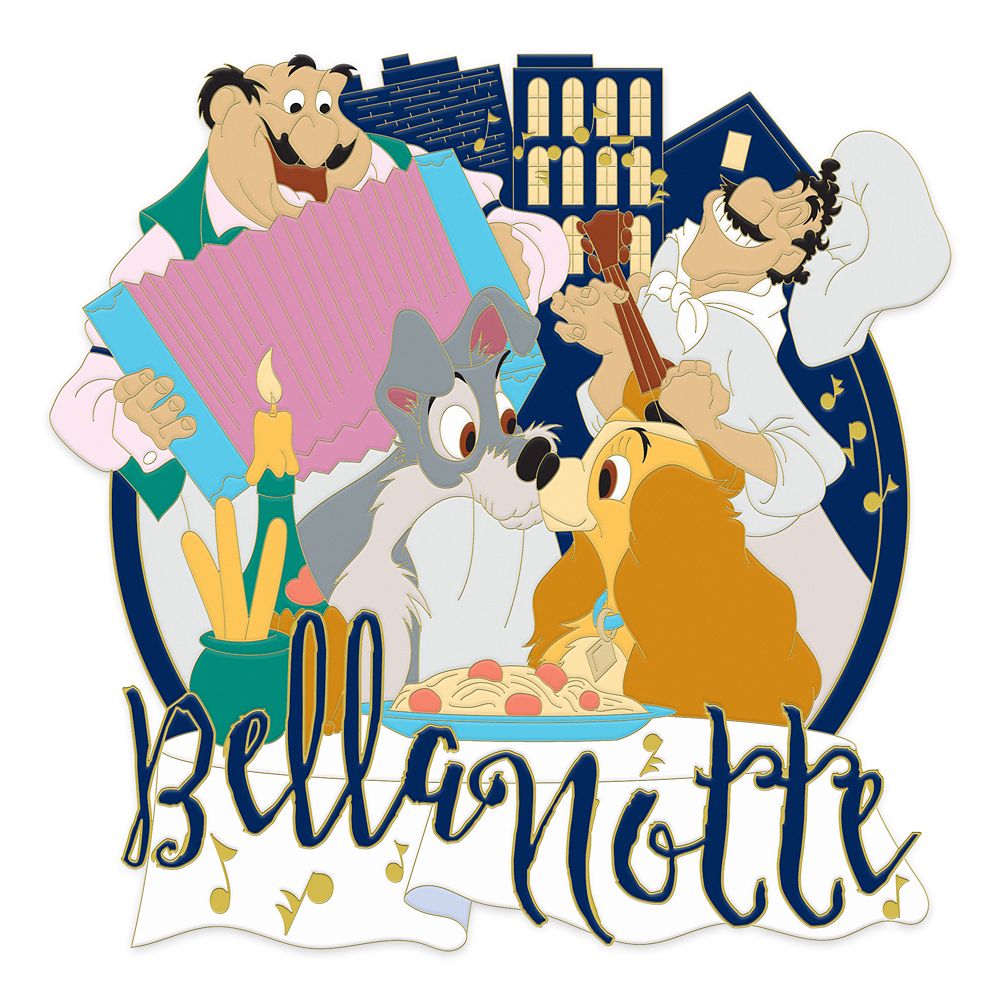 Lady and the Tramp ''Bella Notte'' Jumbo Pin – Limited Edition