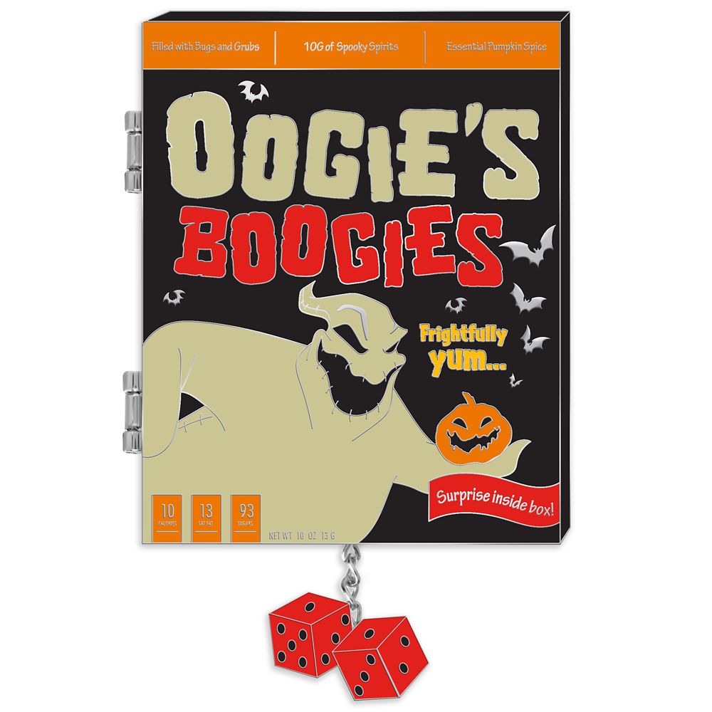 Oogie Boogie Cereal Box Pin – The Nightmare Before Christmas – Pin of the Month – Limited Edition