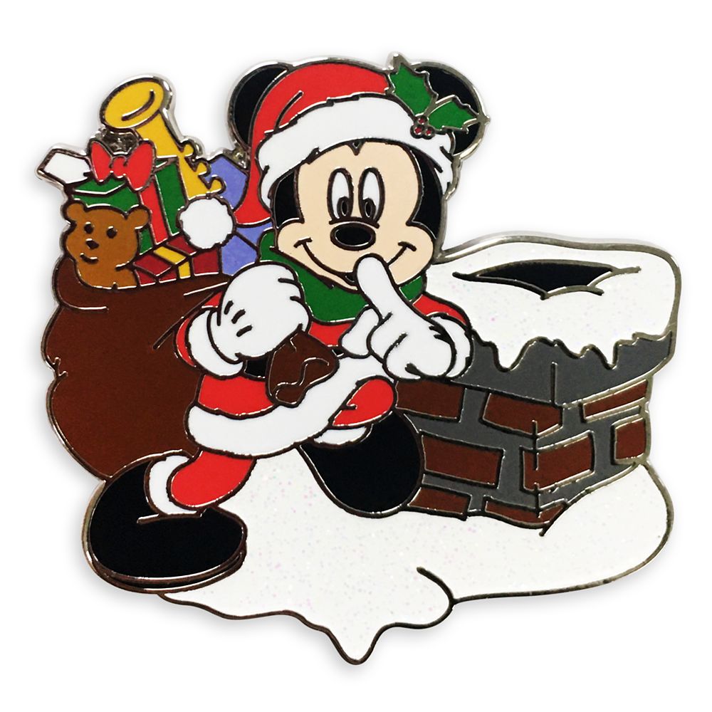 Santa Mickey Mouse Holiday Pin here now