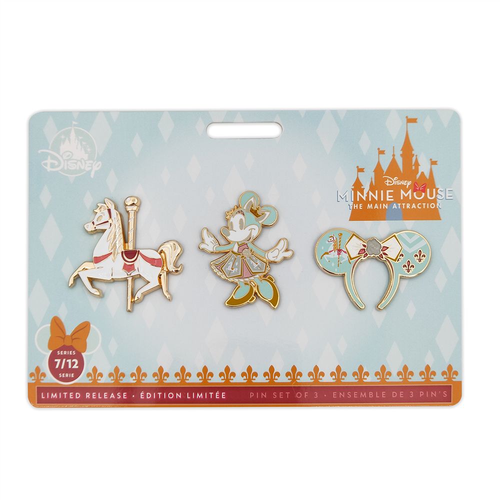 Minnie Mouse: The Main Attraction Pin Set – King Arthur Carrousel – Limited Release