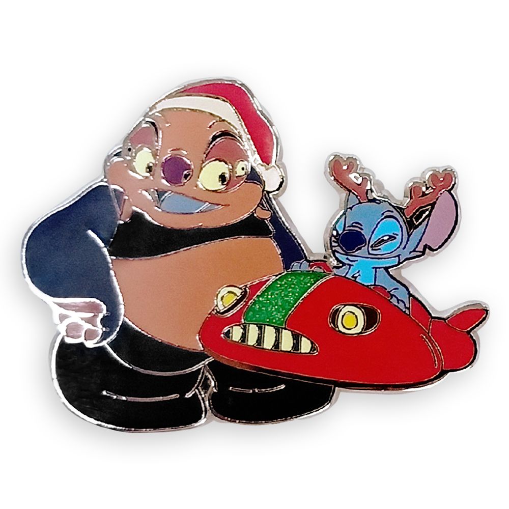 Stitch & Jumba Holiday Pin is available online for purchase