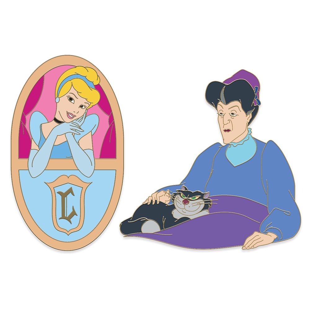 Cinderella and Lady Tremaine Meme D-Flair Pin Set