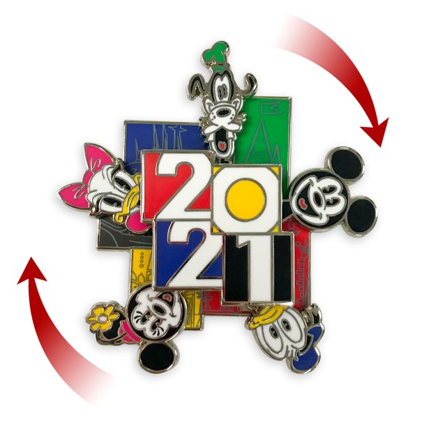 Mickey Mouse and Friends Spinner Pin – Disney Parks 2021