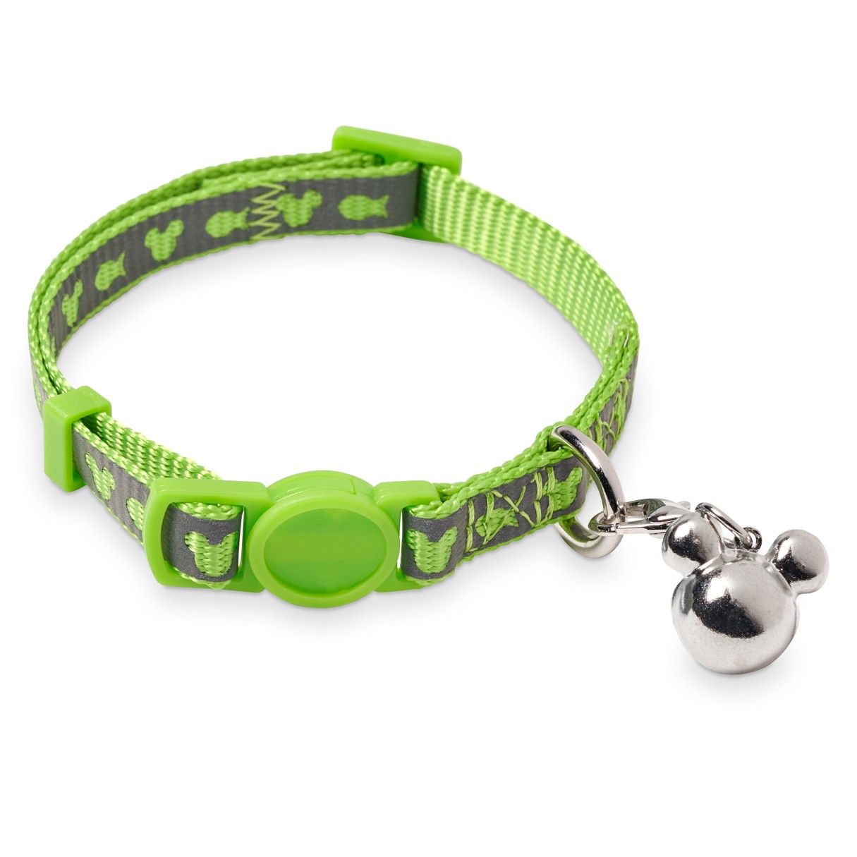Mickey Mouse Reflective Cat Collar – Green