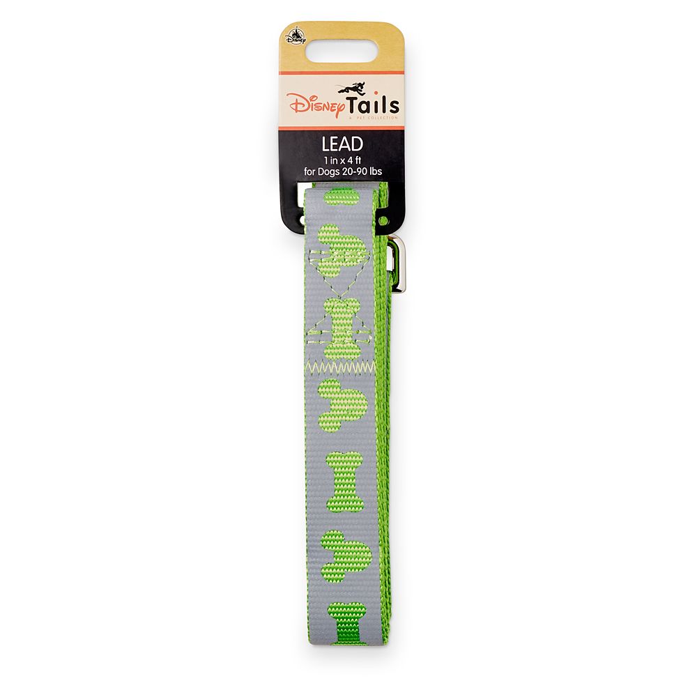 Mickey Mouse Reflective Dog Lead – Medium – Green