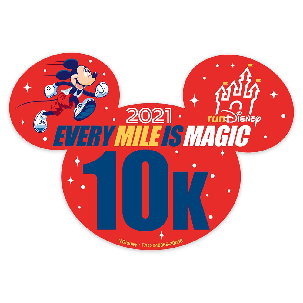 Mickey Mouse runDisney 2021 Magnet – 10K released today