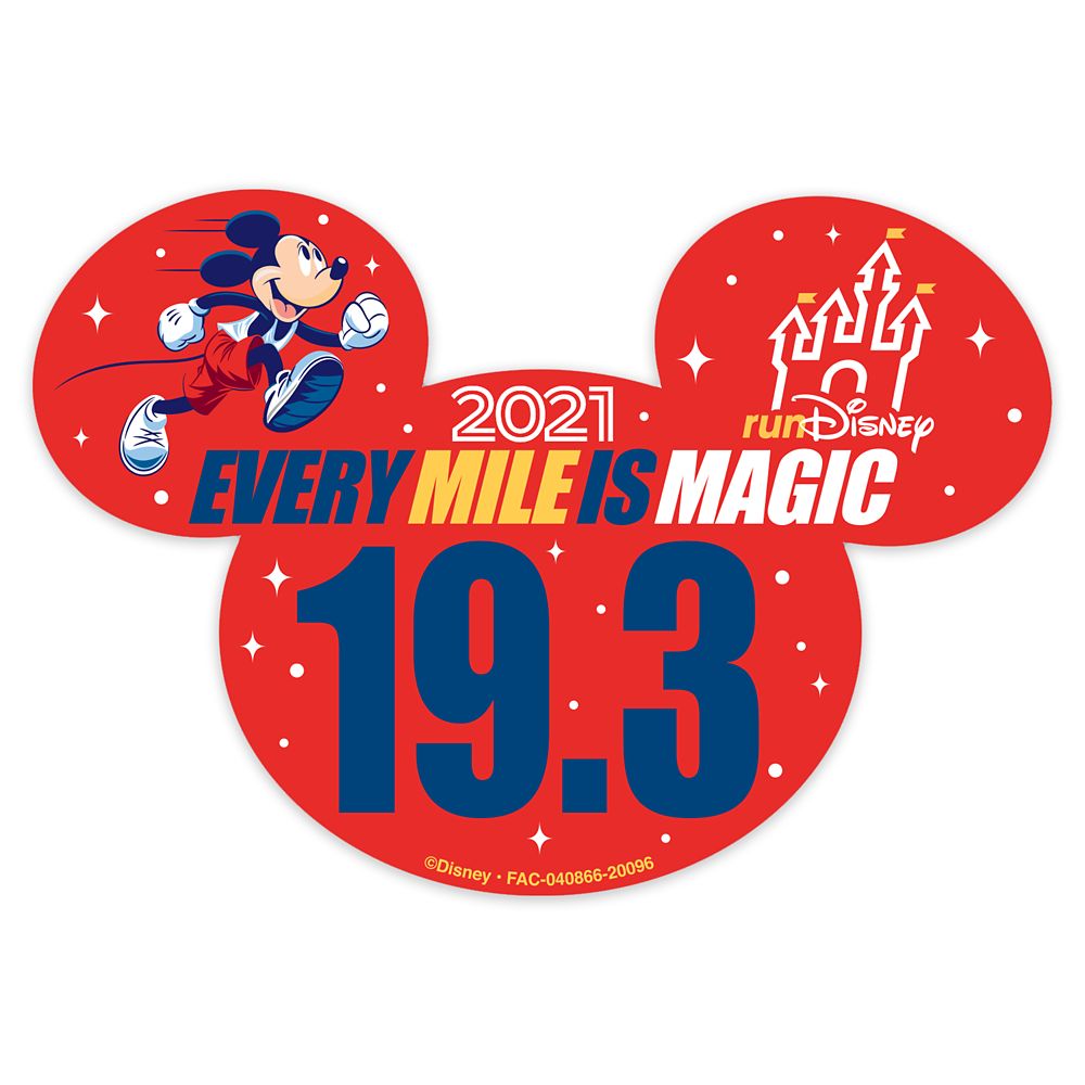 Mickey Mouse runDisney 2021 Magnet – 19.3