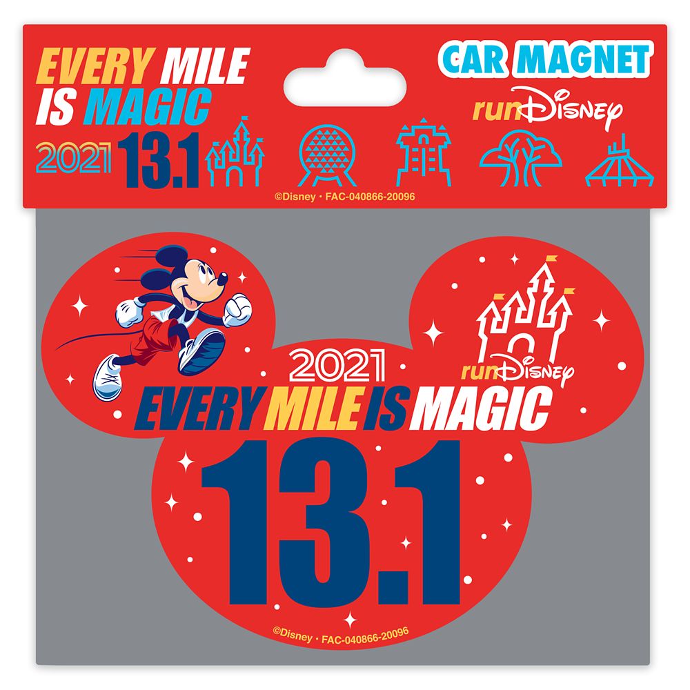 Mickey Mouse runDisney 2021 Magnet – 13.1