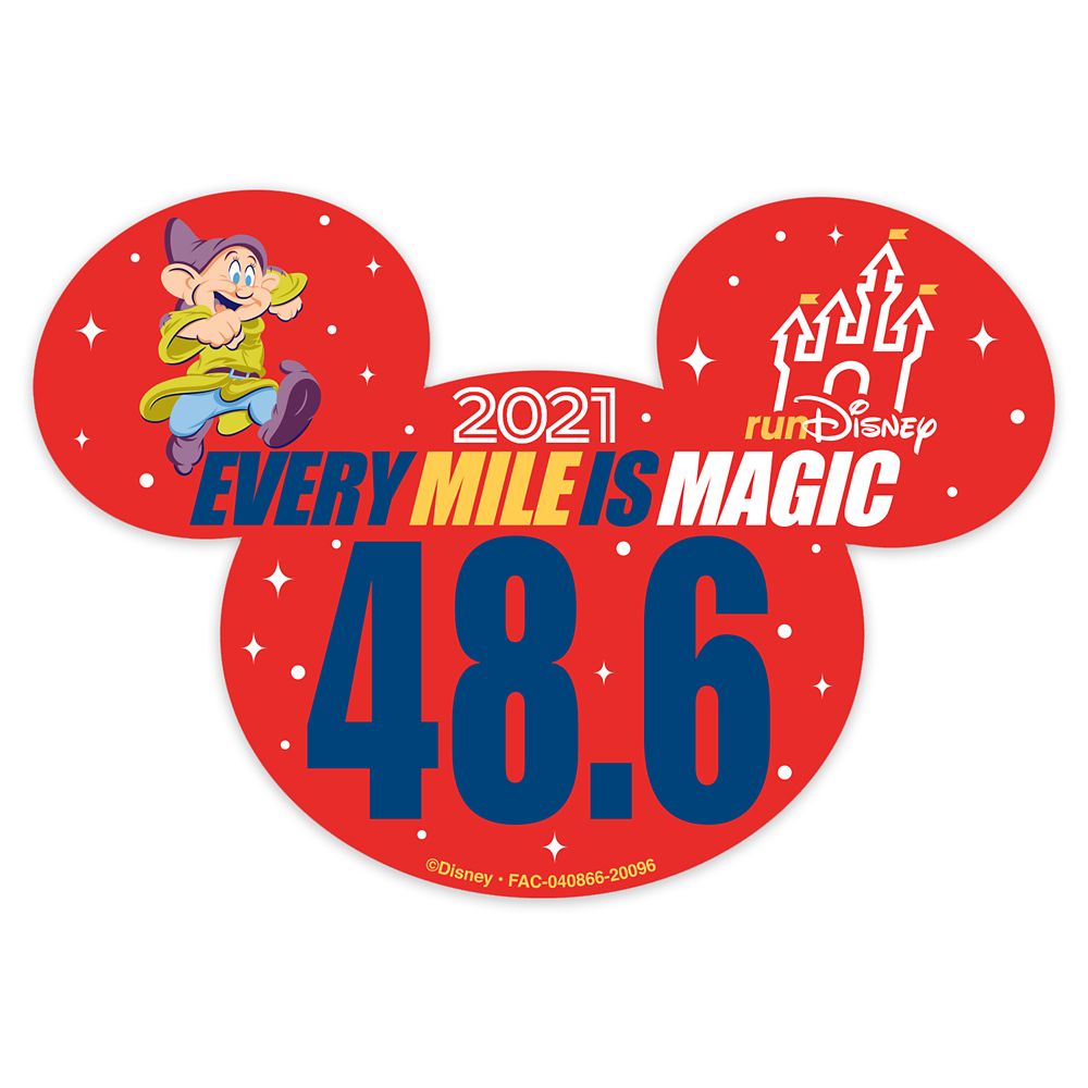 Dopey runDisney 2021 Magnet – 48.6 is now out for purchase