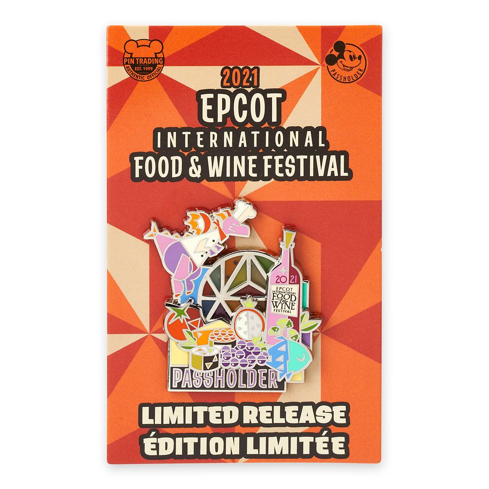 Figment Pin – Epcot International Food & Wine Festival 2021 Annual Passholder – Limited Release