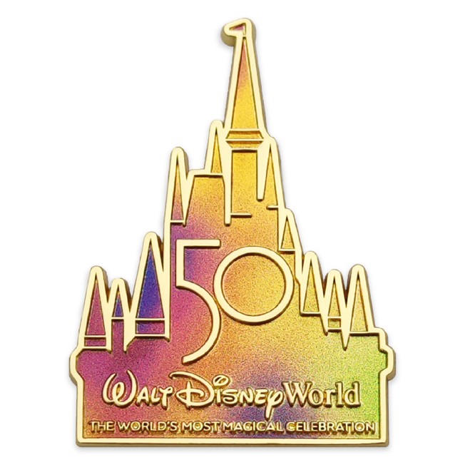 Walt Disney World 50th Anniversary Cinderella Castle Disney Pin 