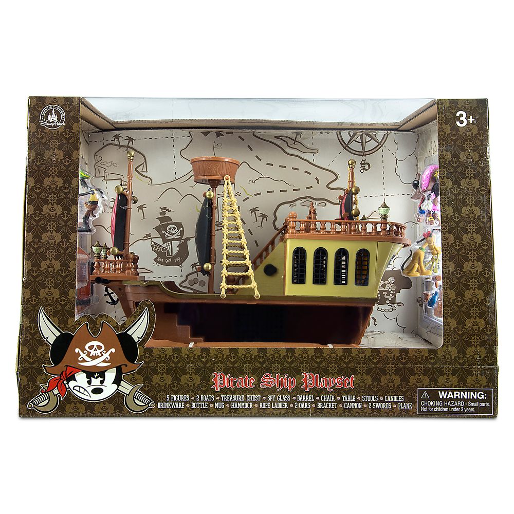 pirate ship and castle playset