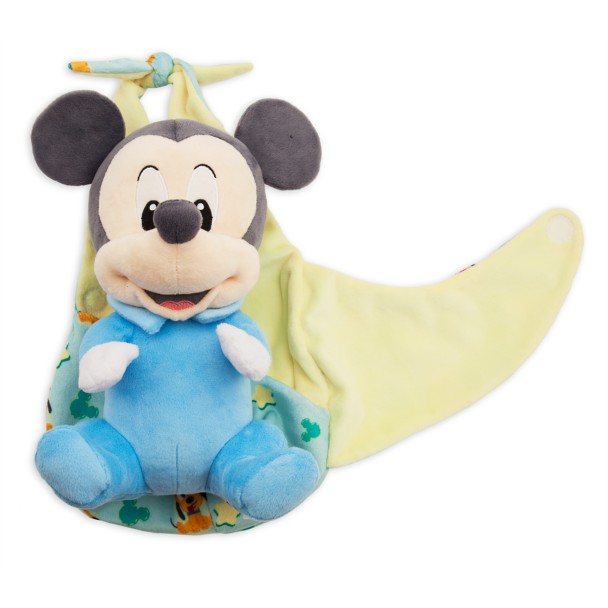 Glans programma Hangen Mickey Mouse Plush in Pouch - Disney Babies - Small | shopDisney