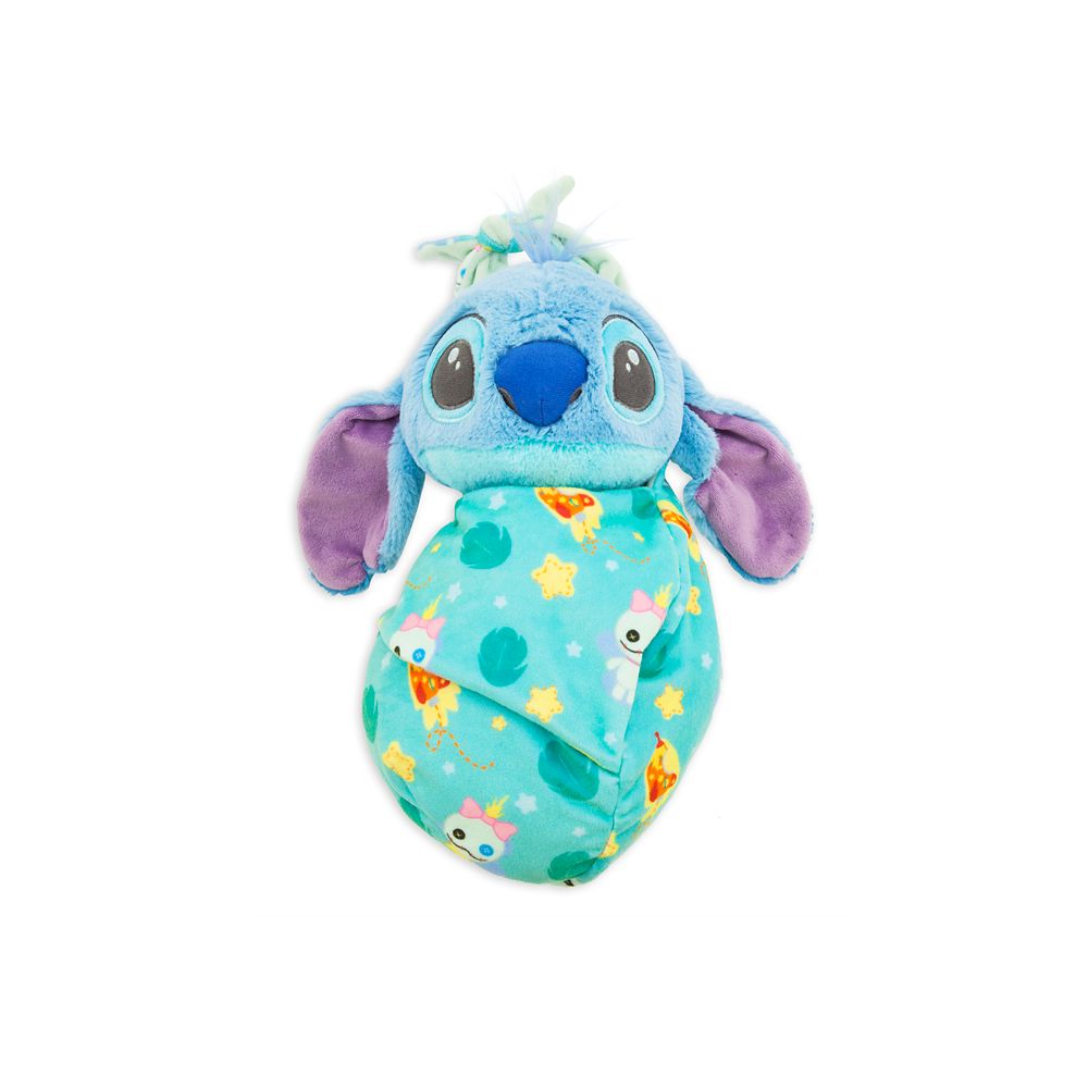 stitch plush in pouch