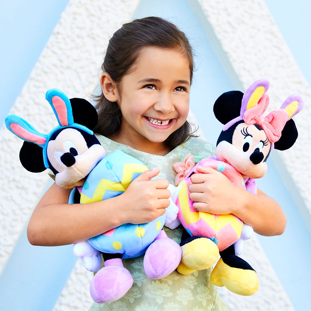 mickey and minnie easter plush