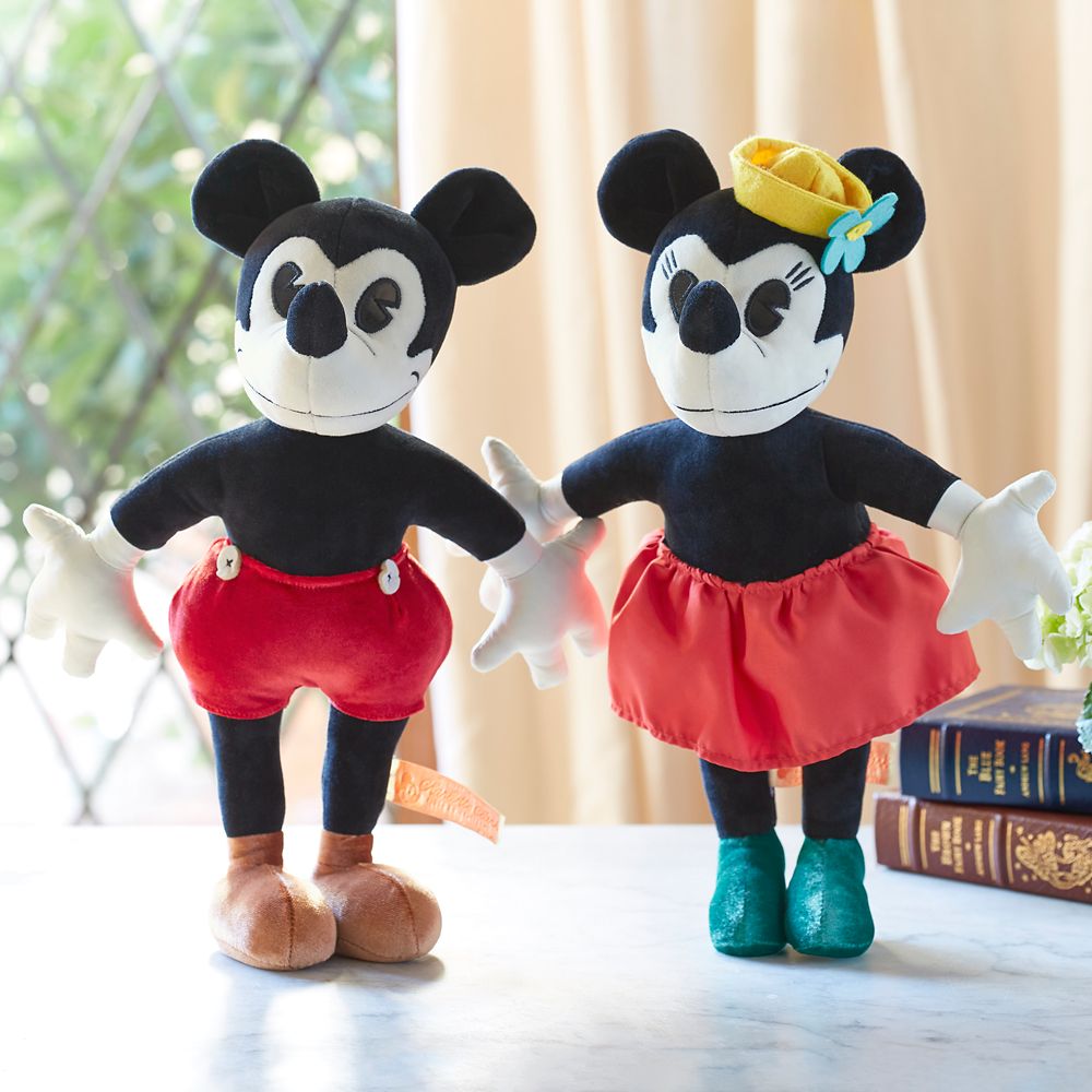 mickey and minnie plush dolls